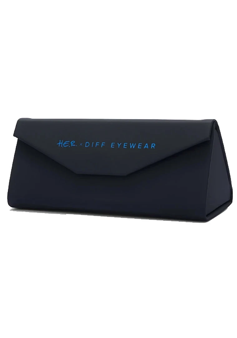 DIFF Eyewear The Great Fantastic X H.E.R. Driver Sunglasses In Black/Blue To Orange Flash 8 DIFF Eyewear The Great Fantastic X H.E.R. Driver Sunglasses In Black/Blue To Orange Flash