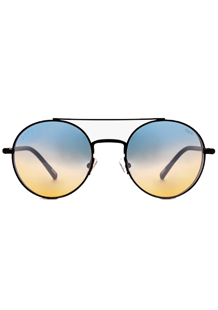DIFF Eyewear The Great Fantastic X H.E.R. Driver Sunglasses In Black/Blue To Orange Flash 5 DIFF Eyewear The Great Fantastic X H.E.R. Driver Sunglasses In Black/Blue To Orange Flash