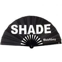 Daftboy Shade Bamboo Fan In Black And White Wild Heart