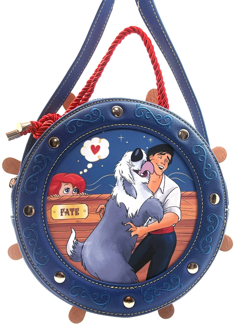 Danielle Nicole New X Disney Little Mermaid Prince Eric Nautical Wheel Crossbody Bag 4 Danielle Nicole New X Disney Little Mermaid Prince Eric Nautical Wheel Crossbody Bag