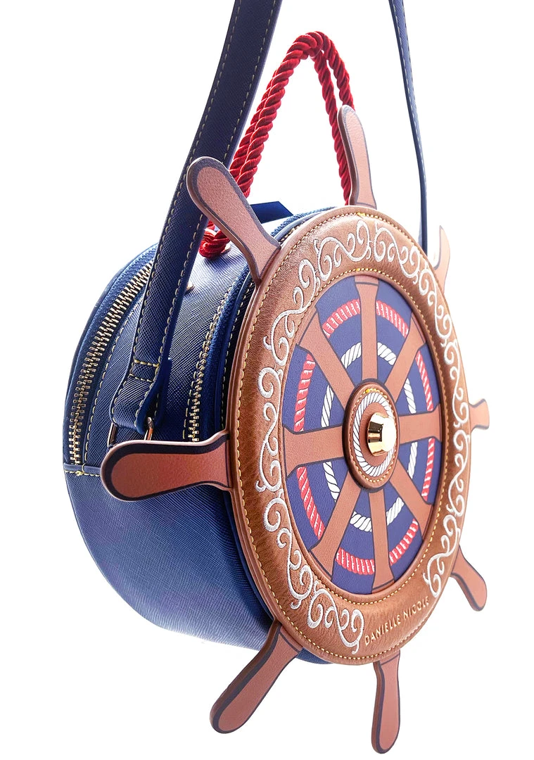 Danielle Nicole New X Disney Little Mermaid Prince Eric Nautical Wheel Crossbody Bag 6 Danielle Nicole New X Disney Little Mermaid Prince Eric Nautical Wheel Crossbody Bag