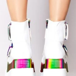 Demonia Raving Rainbow Platform Boots 10 Demonia Raving Rainbow Platform Boots