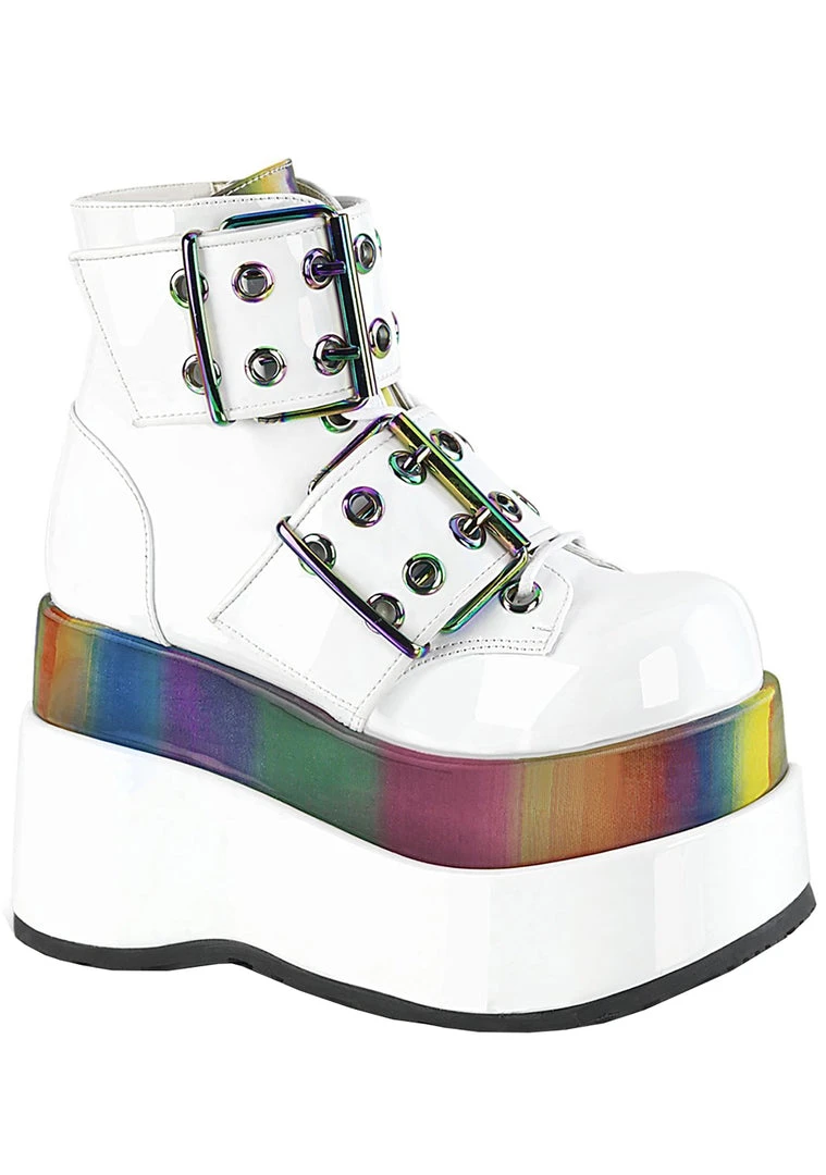 Demonia Raving Rainbow Platform Boots 6 Demonia Raving Rainbow Platform Boots