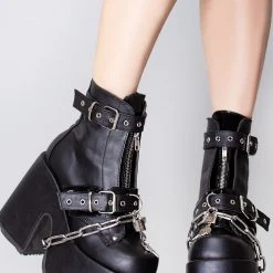 Demonia Shoes Agonys Embrace Platform Boots