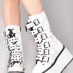 Demonia Mad World Sudden Death Platform Boots