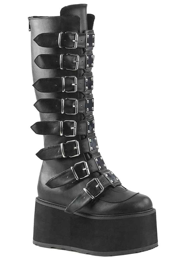 Demonia The Great Fantastic Obsession Multi Strapped Platform Boots 6 Demonia The Great Fantastic Obsession Multi Strapped Platform Boots