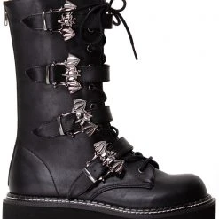 Demonia Shadow Walker Platform Boots Shoes