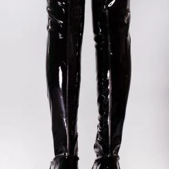 Demonia Dead Cell Thigh High Platform Boots Shoes