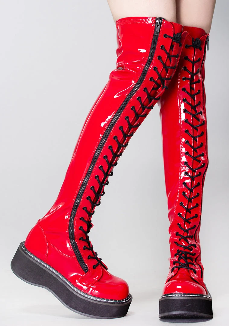 Demonia She Wants Revenge Thigh High Platform Boots 3 Demonia She Wants Revenge Thigh High Platform Boots