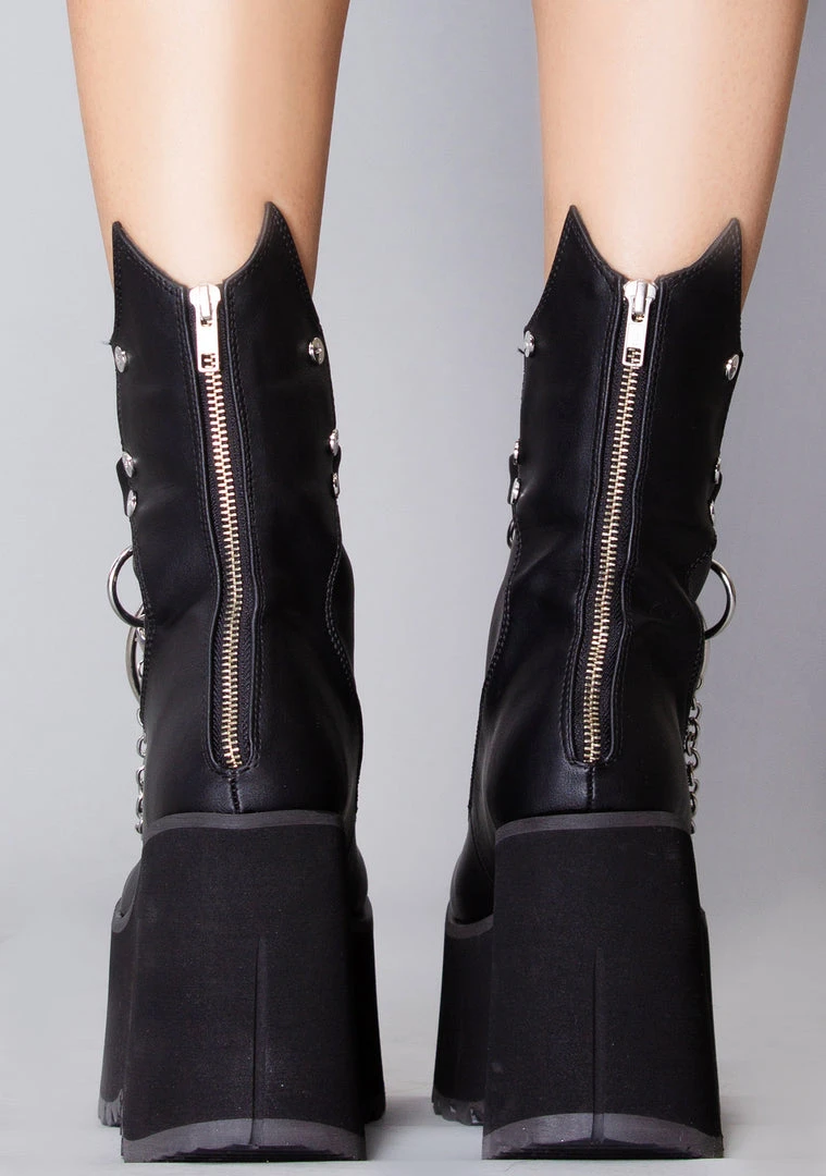 Demonia Oracle Platform Boots Shoes 5 Demonia Oracle Platform Boots Shoes