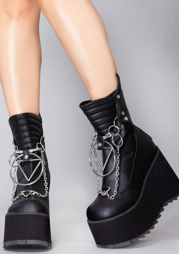 Demonia Oracle Platform Boots Shoes 4 Demonia Oracle Platform Boots Shoes