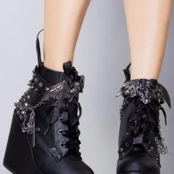 Demonia Fang Fatale Platform Heels