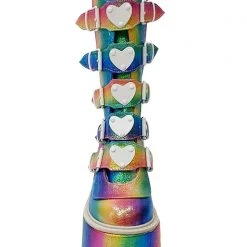 Demonia Mad World Kandi Hearts Platform Boots 13 Demonia Mad World Kandi Hearts Platform Boots