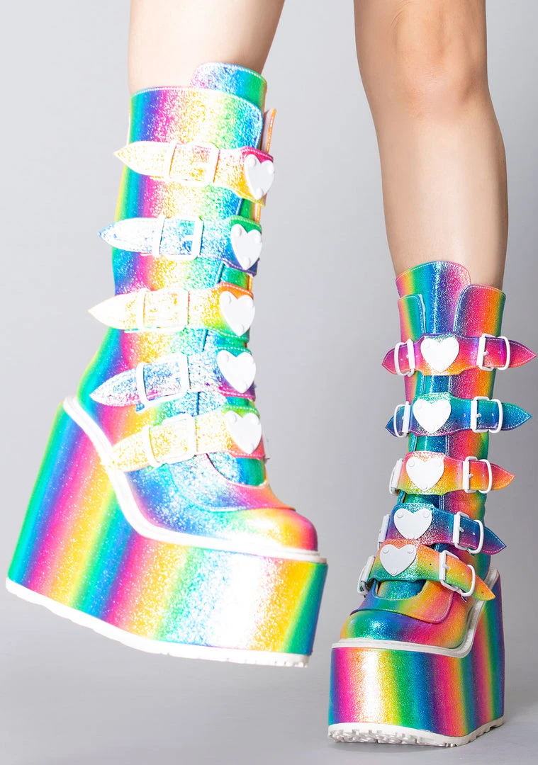 Demonia Mad World Kandi Hearts Platform Boots 4 Demonia Mad World Kandi Hearts Platform Boots