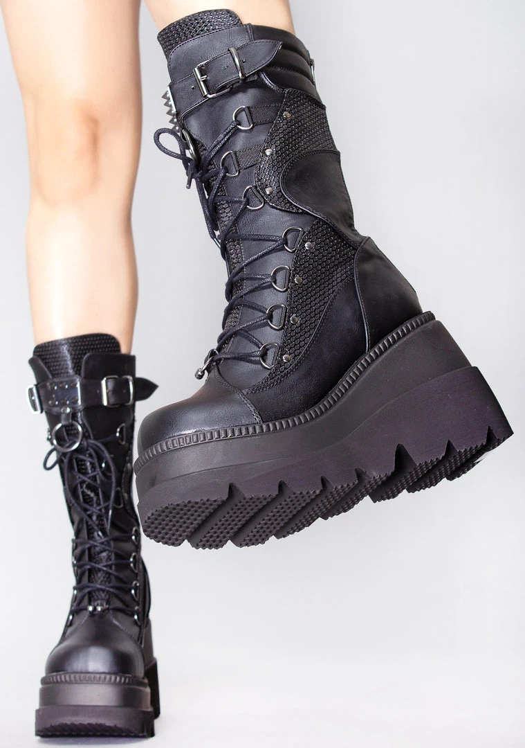Demonia Disruptive Behavior Platform Boots Shoes 3 Demonia Disruptive Behavior Platform Boots Shoes