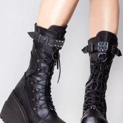 Demonia Disruptive Behavior Platform Boots Shoes 9 Demonia Disruptive Behavior Platform Boots Shoes