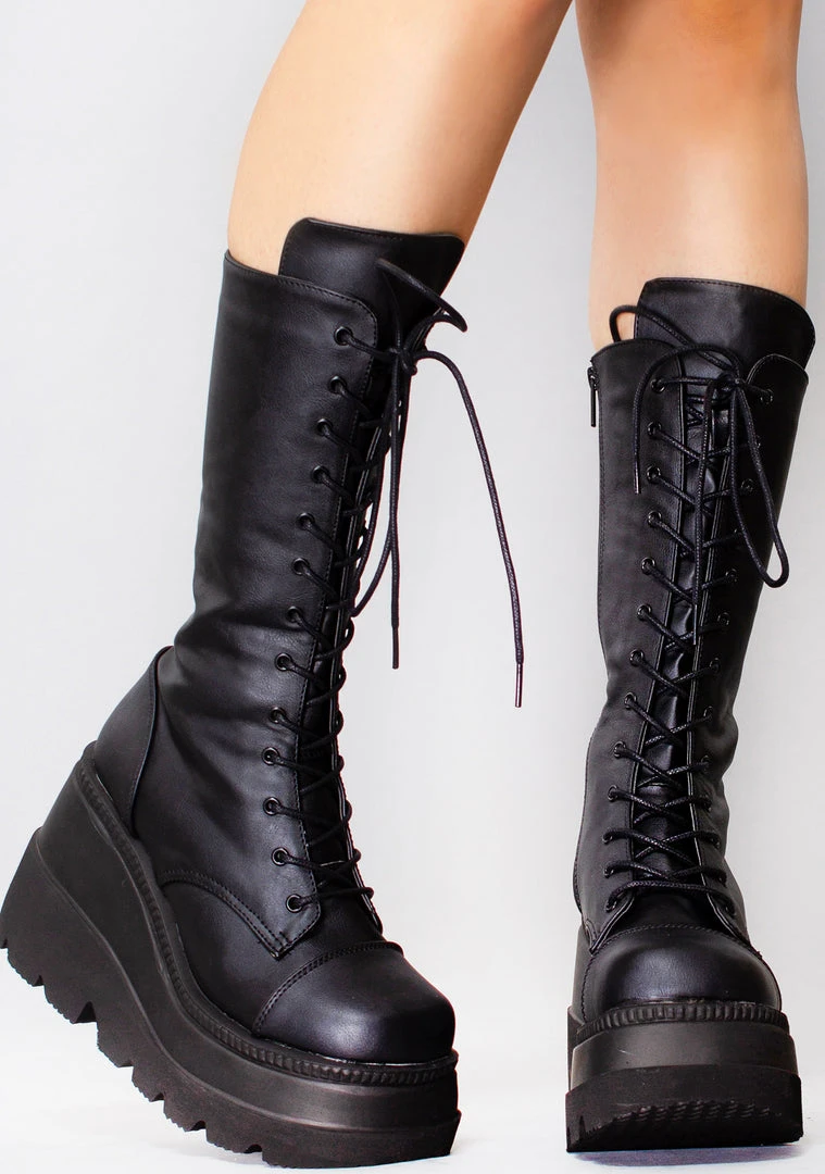 Demonia Shoes Dark Stalker Platform Boots 4 Demonia Shoes Dark Stalker Platform Boots