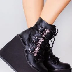Demonia Creature Of The Night Platform Boots Shoes