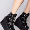 Demonia Dark Resistance Platform Boots