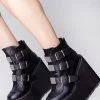 Demonia The Great Fantastic Derezzed Platform Boots