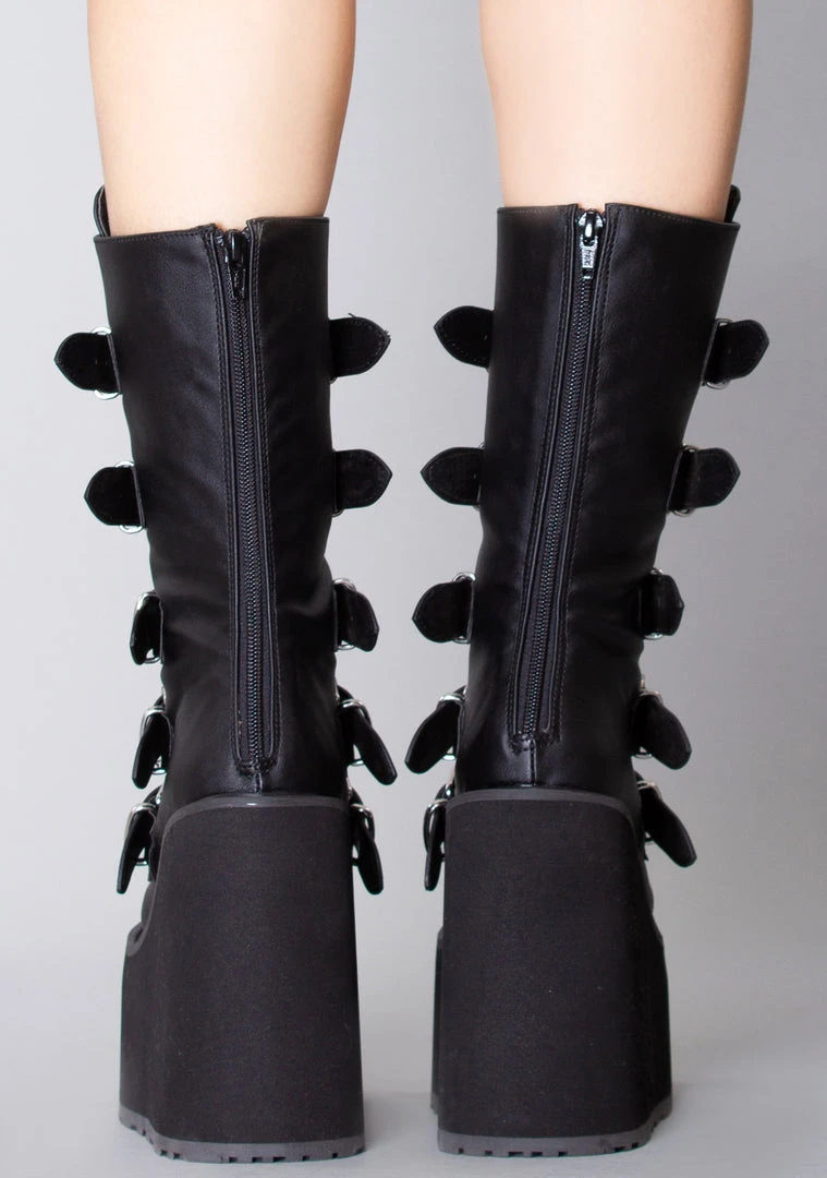 Demonia Black Heart Platform Boots Shoes 5 Demonia Black Heart Platform Boots Shoes