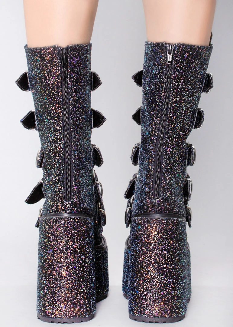 Demonia The Great Fantastic Supernovae Glittered Platform Boots 5 Demonia The Great Fantastic Supernovae Glittered Platform Boots