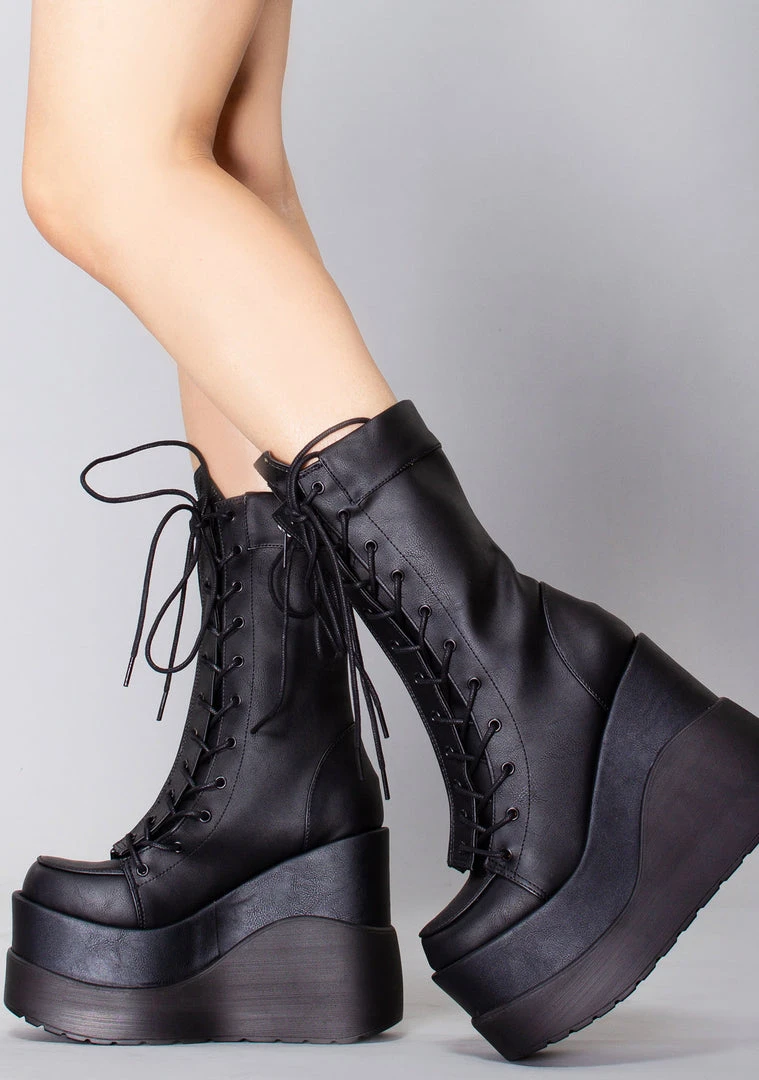 Demonia Shoes Dead Space Holographic Platform Boots 4 Demonia Shoes Dead Space Holographic Platform Boots