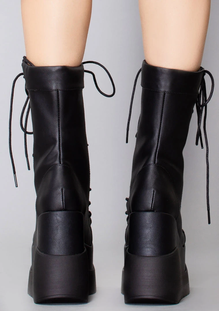 Demonia Shoes Dead Space Holographic Platform Boots 5 Demonia Shoes Dead Space Holographic Platform Boots