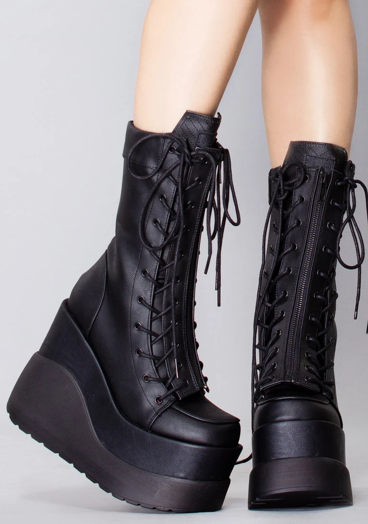 Demonia Shoes Dead Space Holographic Platform Boots 3 Demonia Shoes Dead Space Holographic Platform Boots