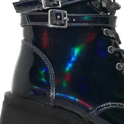 Demonia Shaker Hologram Platform Boots In Black Shoes 13 Demonia Shaker Hologram Platform Boots In Black Shoes