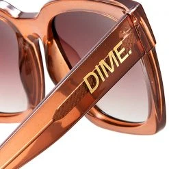 Dime Optics Anonymous Sunglasses In Taupe Crystal/Brown Gradient 13 Dime Optics Anonymous Sunglasses In Taupe Crystal/Brown Gradient