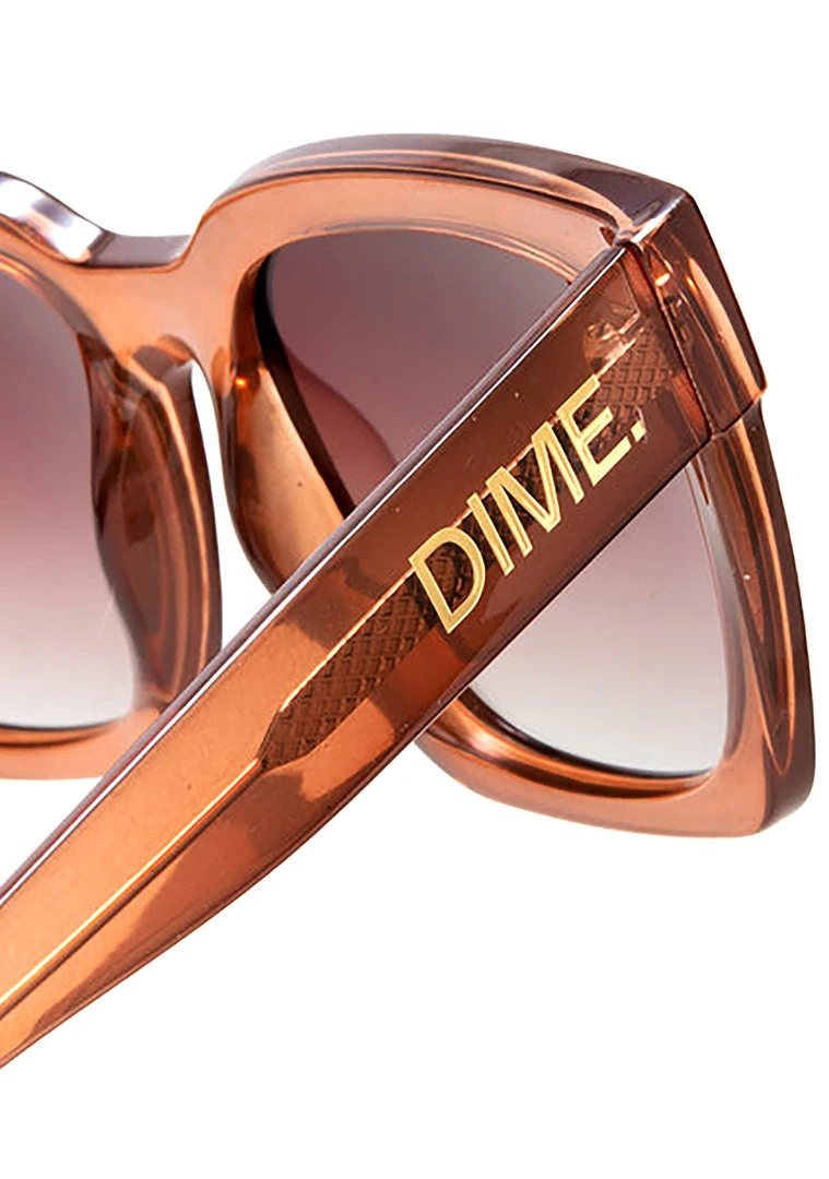 Dime Optics Anonymous Sunglasses In Taupe Crystal/Brown Gradient 8 Dime Optics Anonymous Sunglasses In Taupe Crystal/Brown Gradient