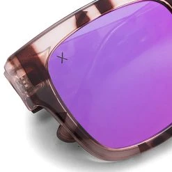 Dime Optics Brea Sunglasses In Light Tortoise/Pink Mirror 13 Dime Optics Brea Sunglasses In Light Tortoise/Pink Mirror