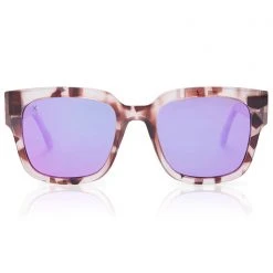 Dime Optics Brea Sunglasses In Light Tortoise/Pink Mirror 10 Dime Optics Brea Sunglasses In Light Tortoise/Pink Mirror