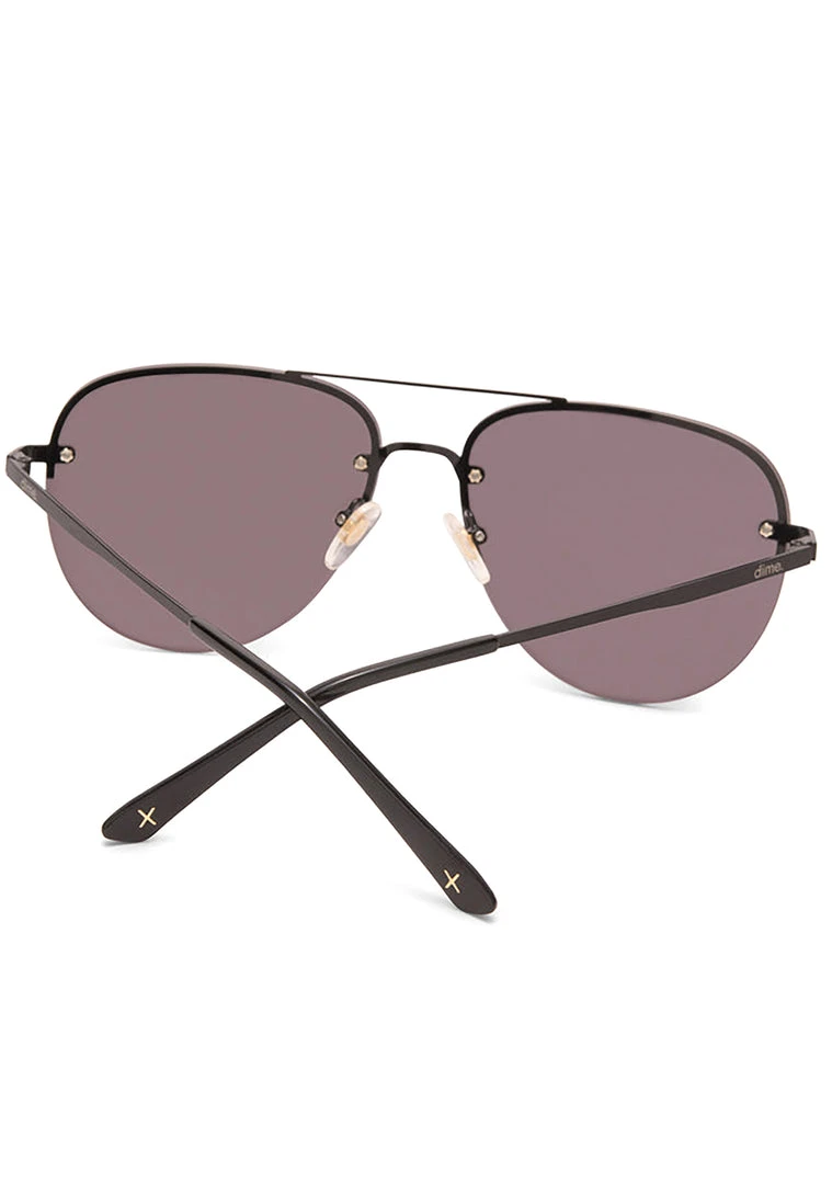 Dime Optics The Great Fantastic Cienega Sunglasses In Black/Grey 4 Dime Optics The Great Fantastic Cienega Sunglasses In Black/Grey