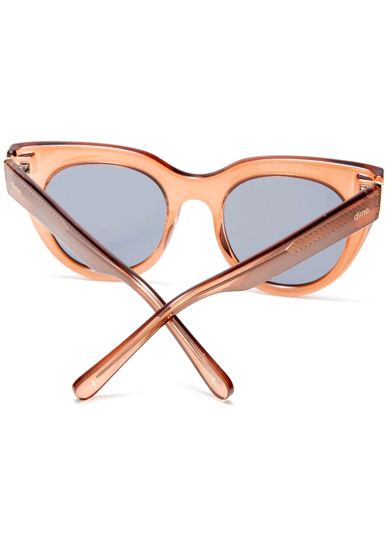 Dime Optics Rumors Sunglasses In Taupe Crystal/Beige Mirror 5 Dime Optics Rumors Sunglasses In Taupe Crystal/Beige Mirror