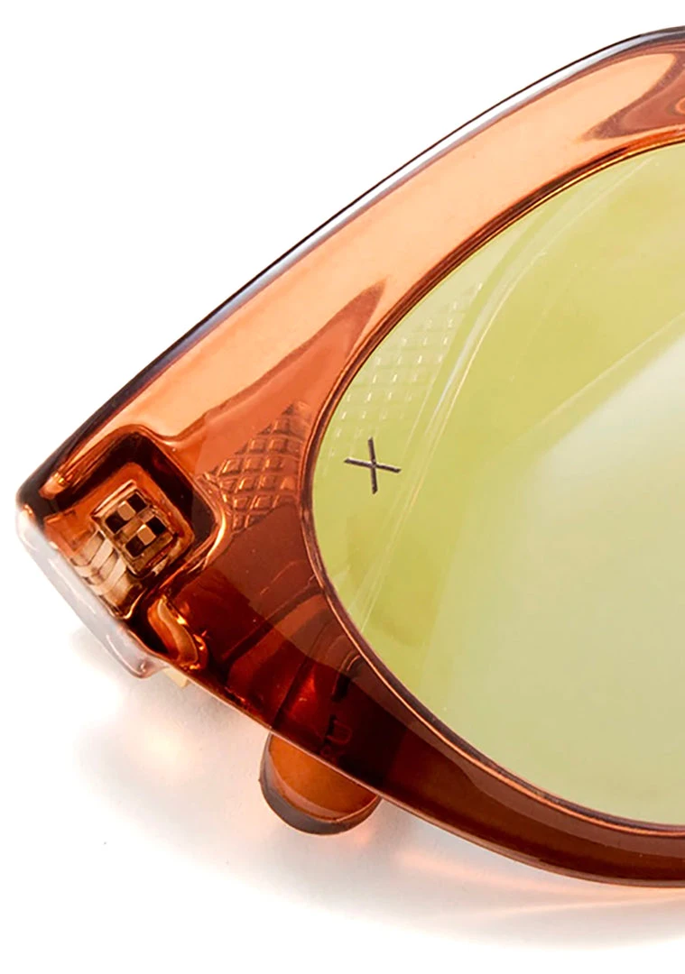 Dime Optics Rumors Sunglasses In Taupe Crystal/Beige Mirror 6 Dime Optics Rumors Sunglasses In Taupe Crystal/Beige Mirror