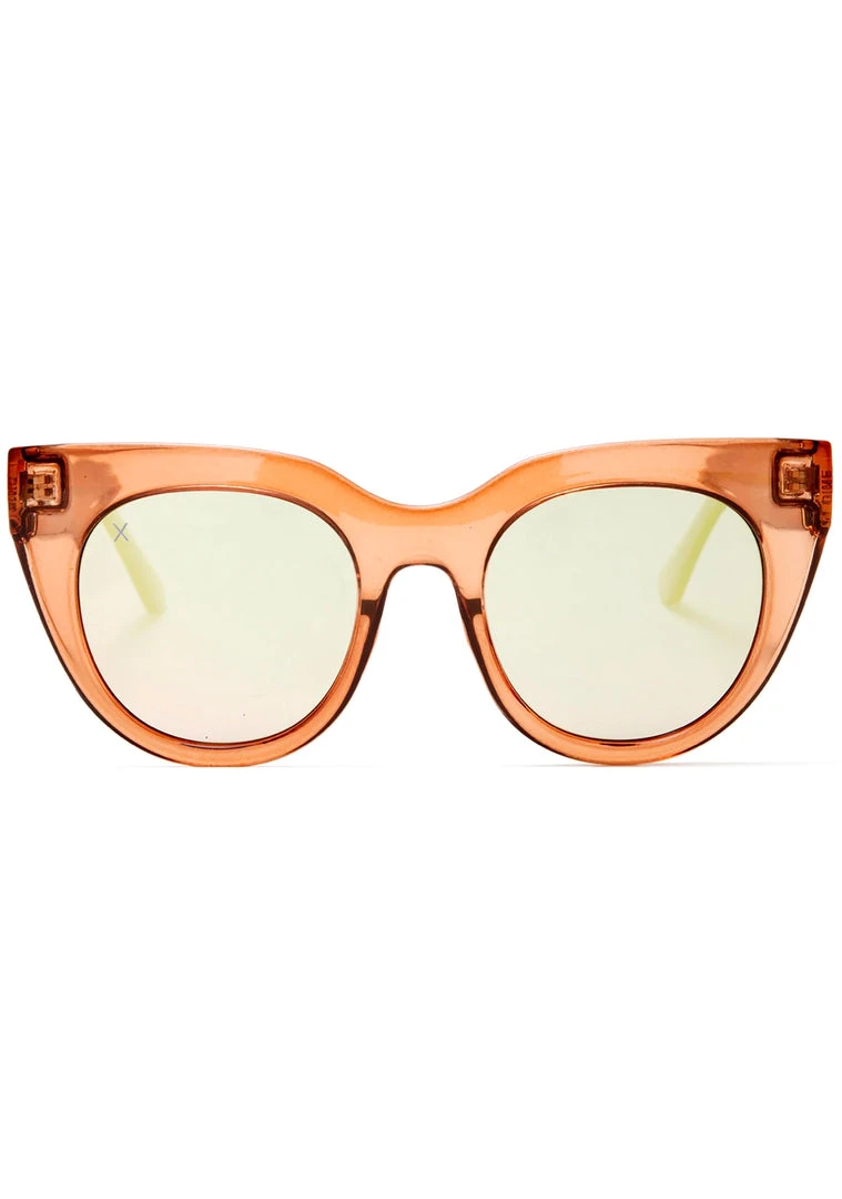 Dime Optics Rumors Sunglasses In Taupe Crystal/Beige Mirror 4 Dime Optics Rumors Sunglasses In Taupe Crystal/Beige Mirror