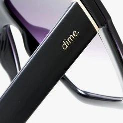 Dime Optics New Unlocked Sunglasses In Black/Grey