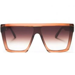 Dime Optics The Great Fantastic Unlocked Sunglasses In Taupe Crystal/Brown Gradient