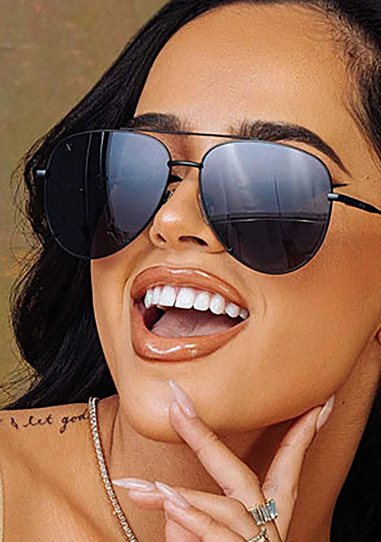 Dime Optics X Becky G 033 Sunglasses Matte Black/Grey New 3 Dime Optics X Becky G 033 Sunglasses Matte Black/Grey New