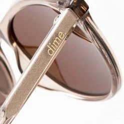 Dime Optics X Becky G The G Sunglasses In Vintage Crystal/Brown Mad World