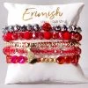 Erimish Crushed Peppermint Bracelet Stack