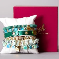 Erimish Emerald Ice Bracelet Stack The Great Fantastic