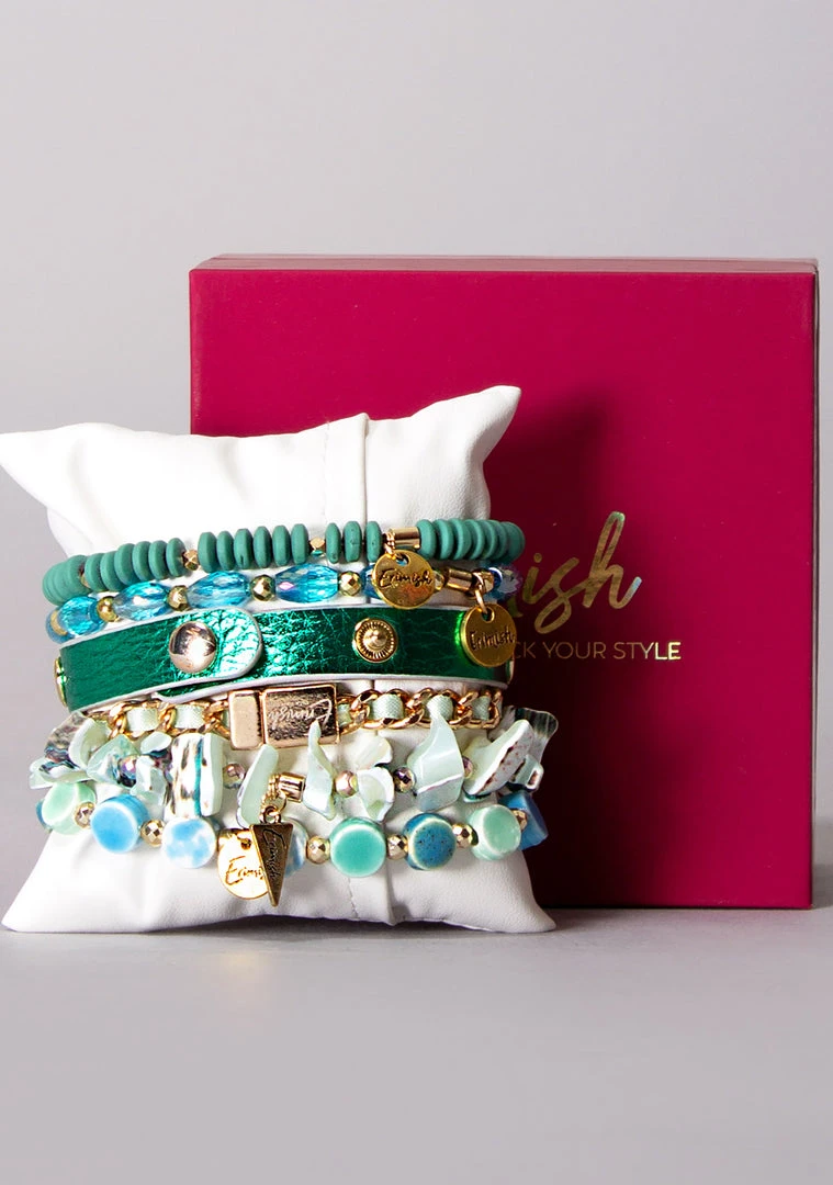 Erimish Emerald Ice Bracelet Stack The Great Fantastic 4 Erimish Emerald Ice Bracelet Stack The Great Fantastic