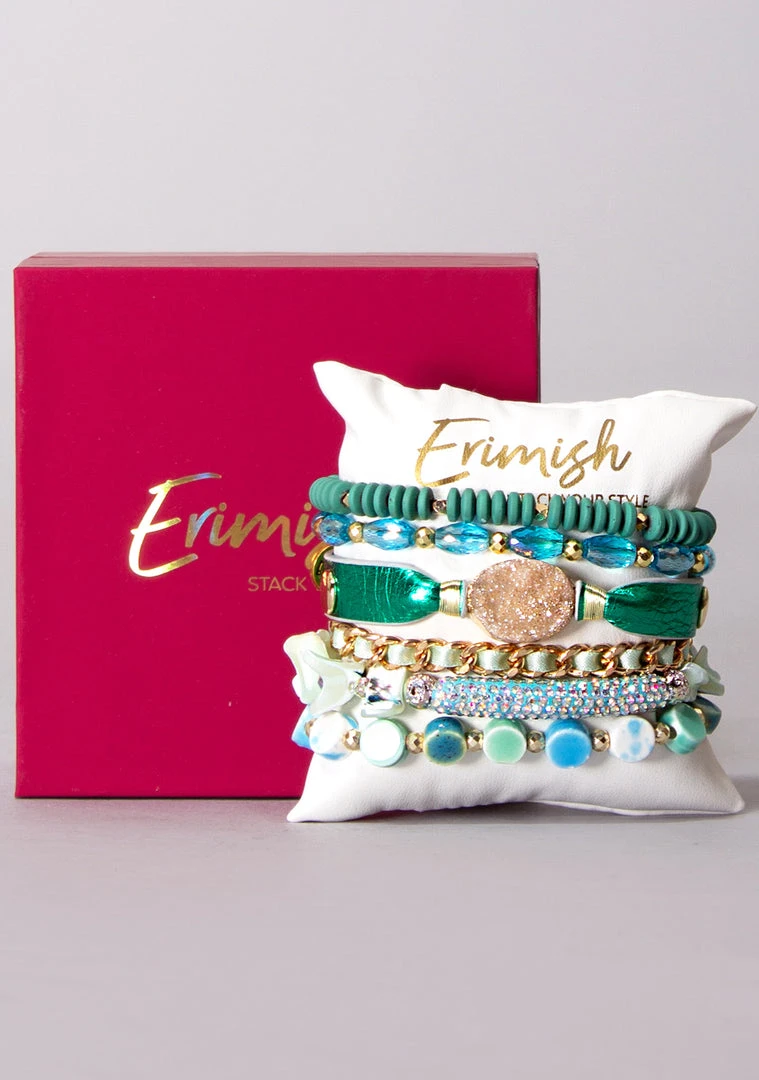 Erimish Emerald Ice Bracelet Stack The Great Fantastic 3 Erimish Emerald Ice Bracelet Stack The Great Fantastic
