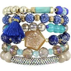 Erimish Sea Breeze Bracelet Stack 5 Erimish Sea Breeze Bracelet Stack