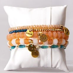 Erimish World Tour Peach Bellini Bracelet Stack