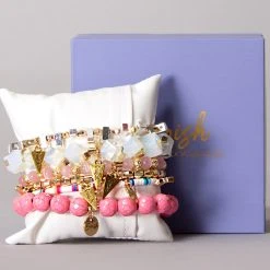 Erimish Pink Cashmere Bracelet Stack Mad World