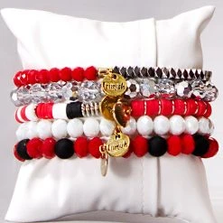 Erimish Queen Of Hearts Bracelet Stack